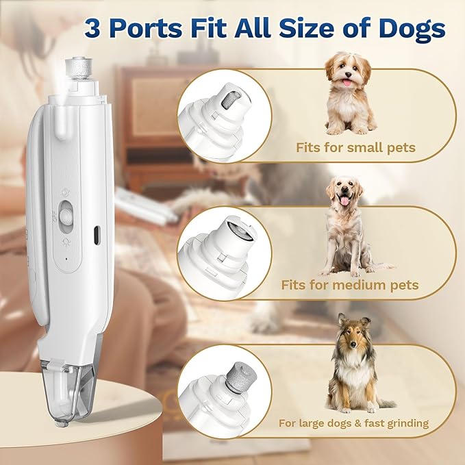 🐾PawCare Pro™ 2-in-1 Dog & Cat Nail Clipper & Grinder – LED, USB-C Rechargeable, Safety Lock ✂️✨
